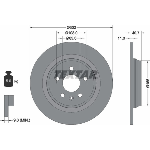 TEXTAR PC BRAKE DISCS image