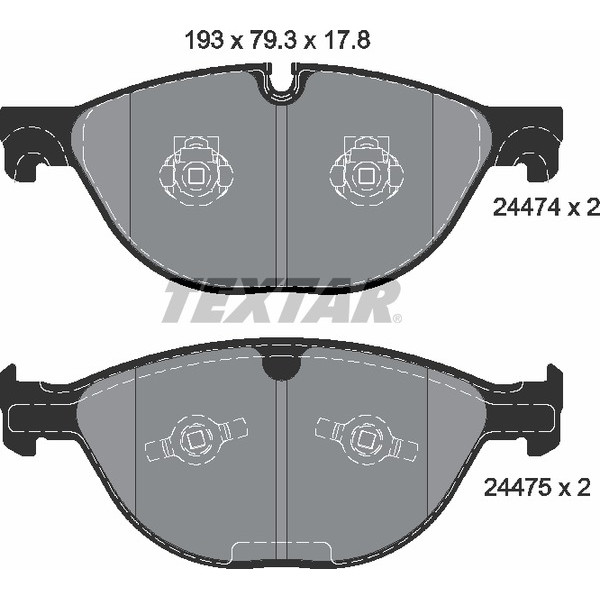 TEXTAR PC BRAKE PADS image