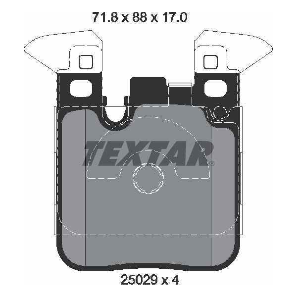 TEXTAR PC BRAKE PADS image