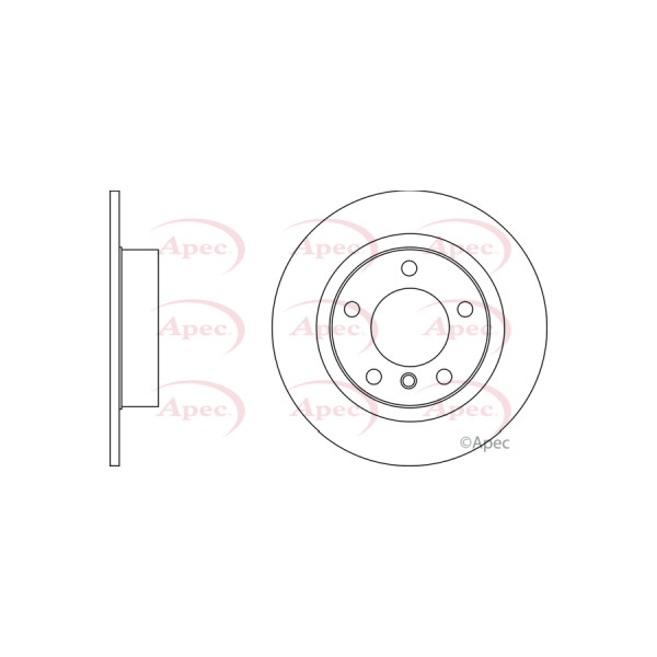 APEC BRAKE DISC (REAR) (SINGLE) image