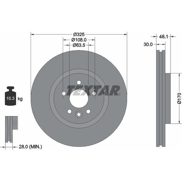 TEXTAR PC BRAKE DISCS image