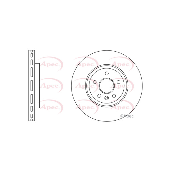 APEC BRAKE DISC (FRONT) (SINGLE) image