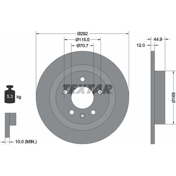 TEXTAR PC BRAKE DISCS image