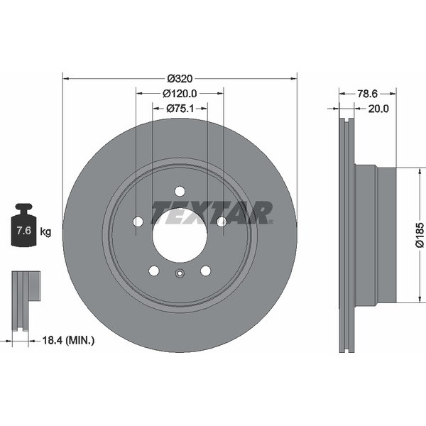 TEXTAR PC BRAKE DISCS image