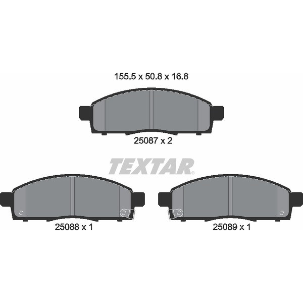 TEXTAR PC BRAKE PADS image