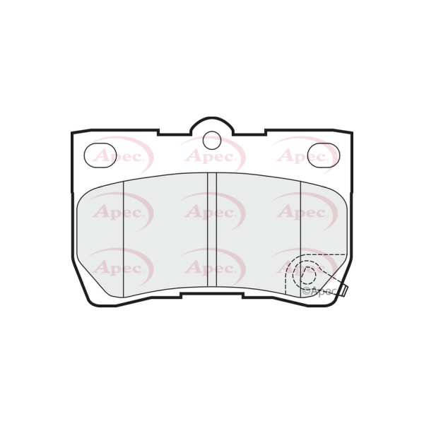 APEC BRAKE PADS (REAR) (R90) image