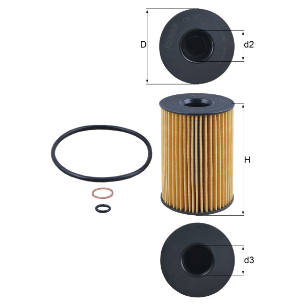 OIL FILTER - ELEMENT image