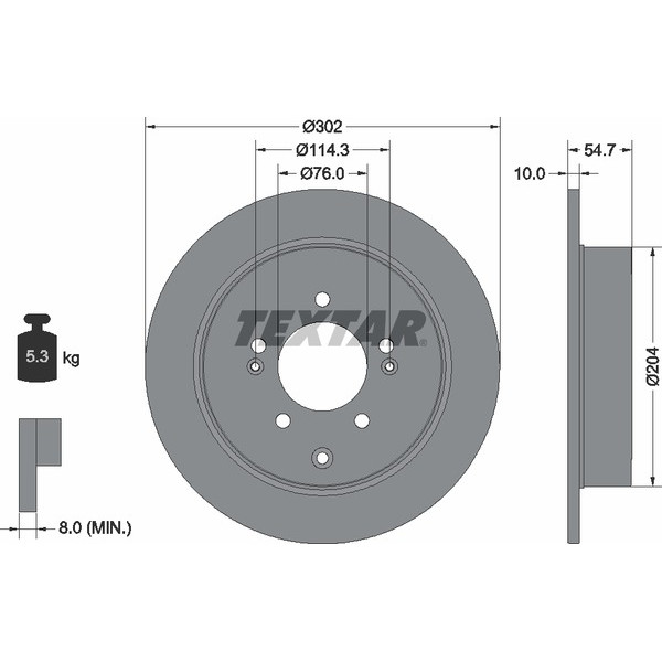TEXTAR PC BRAKE DISCS image