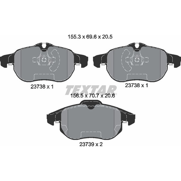 TEXTAR PC BRAKE PADS image