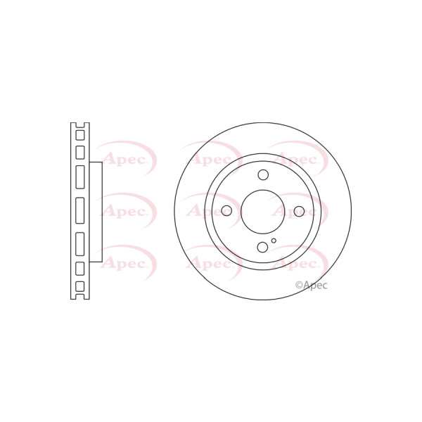 APEC BRAKE DISC (FRONT) (SINGLE) image