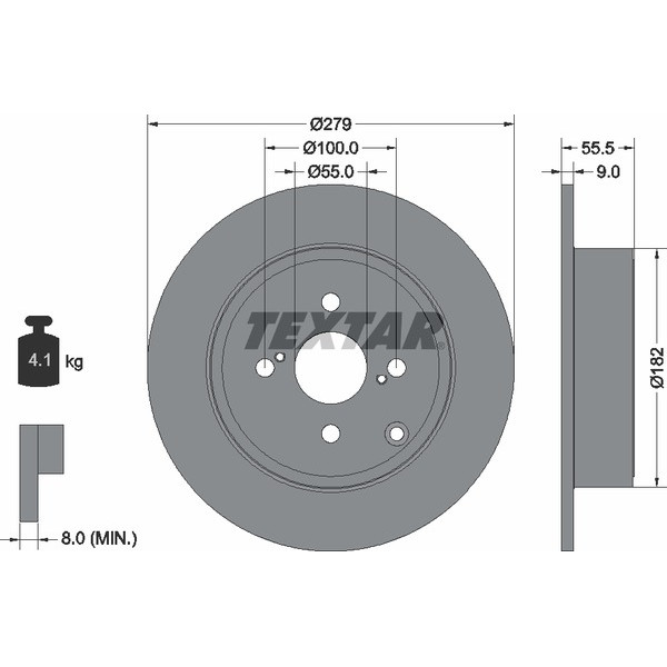 TEXTAR PC BRAKE DISCS image
