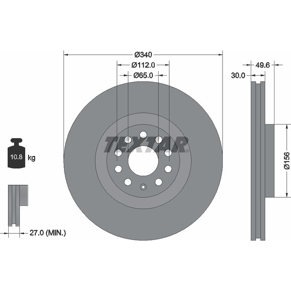 TEXTAR PC BRAKE DISCS image