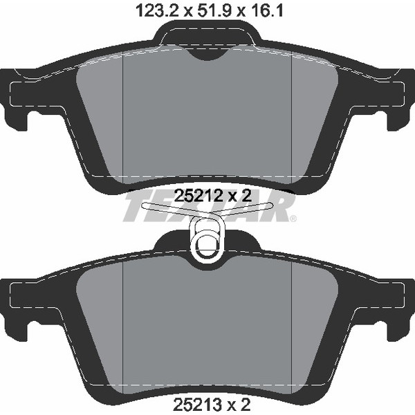 TEXTAR PC BRAKE PADS image