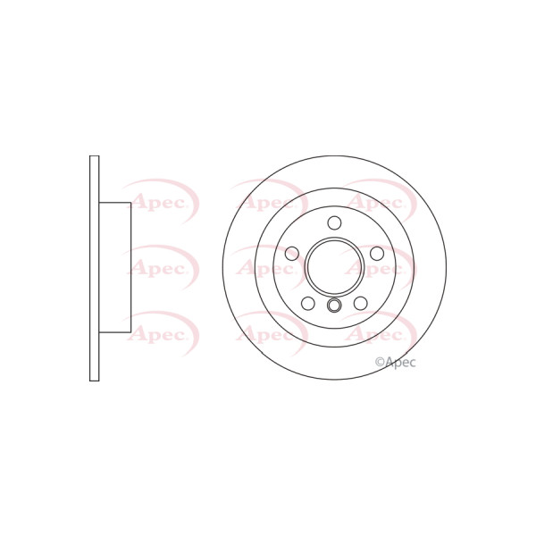 APEC BRAKE DISC (REAR) (SINGLE) image