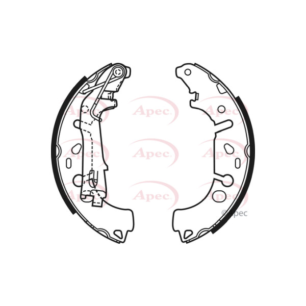 APEC BRAKE SHOES REAR image