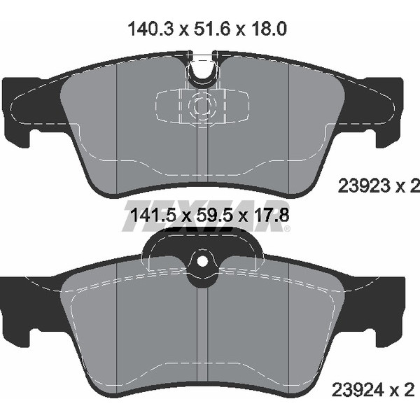 TEXTAR PC BRAKE PADS image