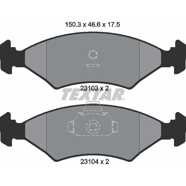 TEXTAR PC BRAKE PADS image