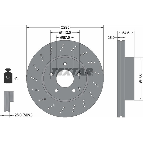 TEXTAR PC BRAKE DISCS image