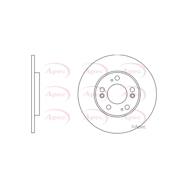 APEC BRAKE DISC (REAR) (SINGLE) image