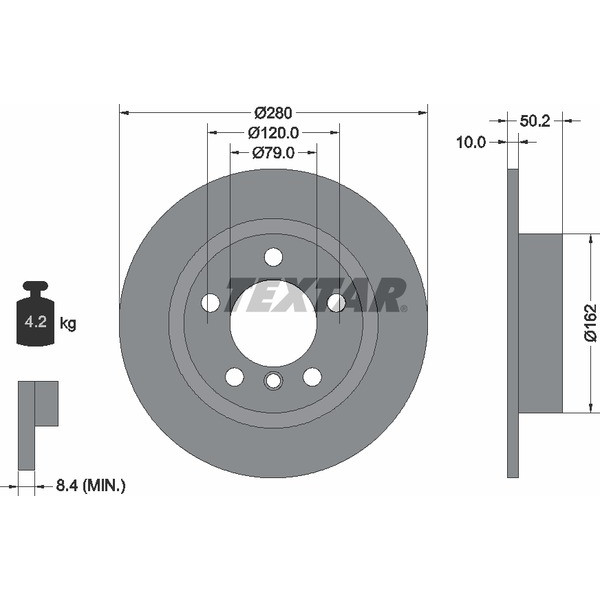 TEXTAR PC BRAKE DISCS image