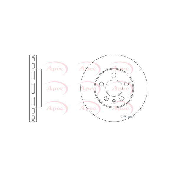 APEC BRAKE DISC (FRONT) (SINGLE) image
