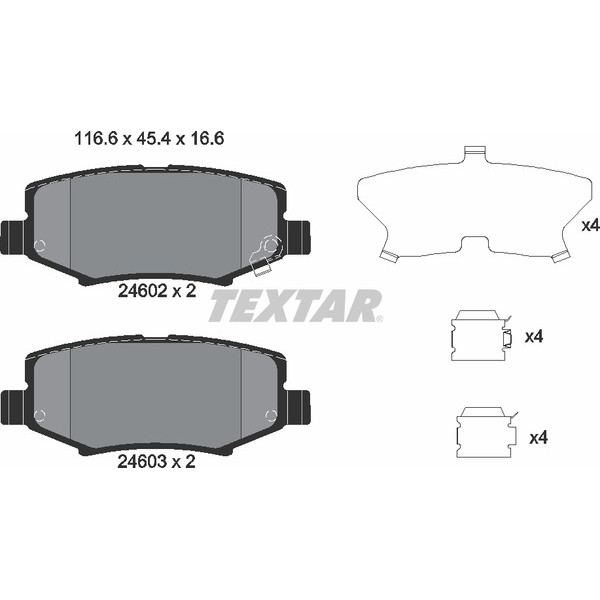 TEXTAR PC BRAKE PADS image