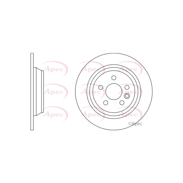 APEC BRAKE DISC (REAR) (SINGLE) image