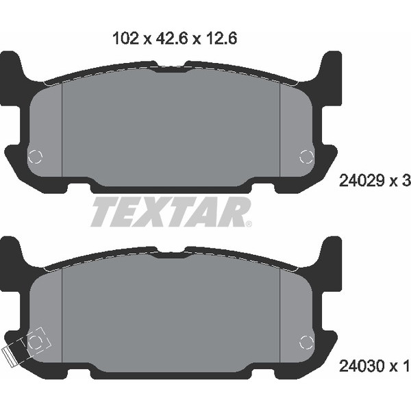 TEXTAR PC BRAKE PADS image