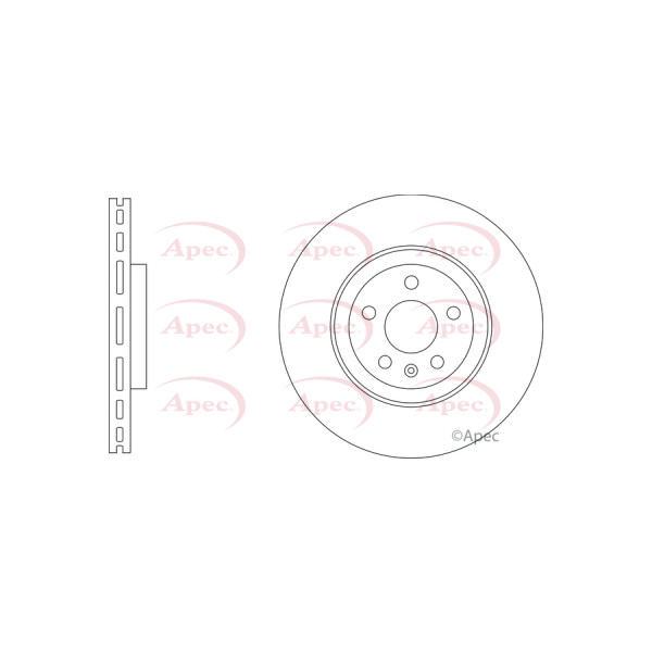 APEC BRAKE DISC (FRONT) (SINGLE) image