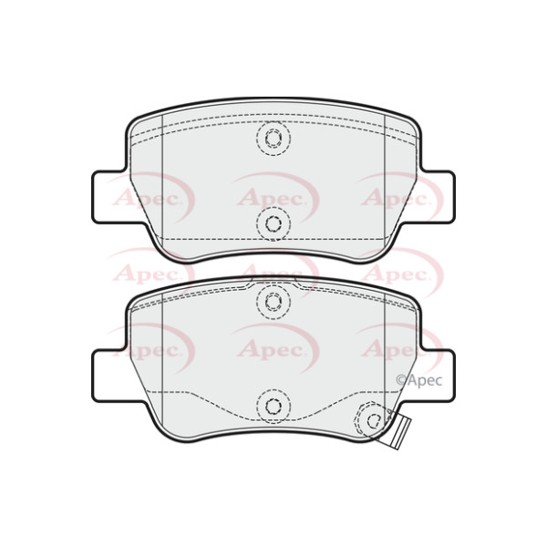 APEC BRAKE PADS (REAR) (R90) image