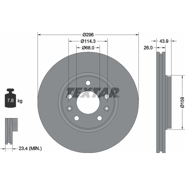 TEXTAR PC BRAKE DISCS image