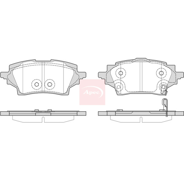 APEC BRAKE PADS (REAR) (R90) image