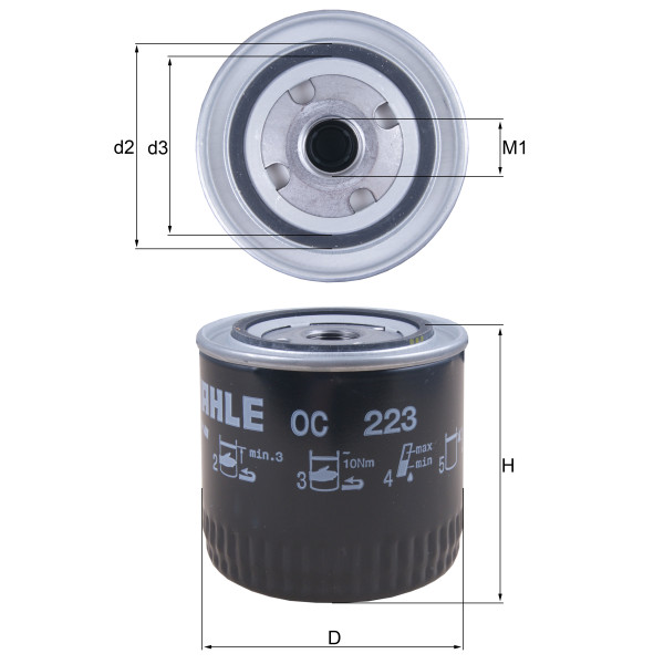 OIL FILTER - SPIN ON image