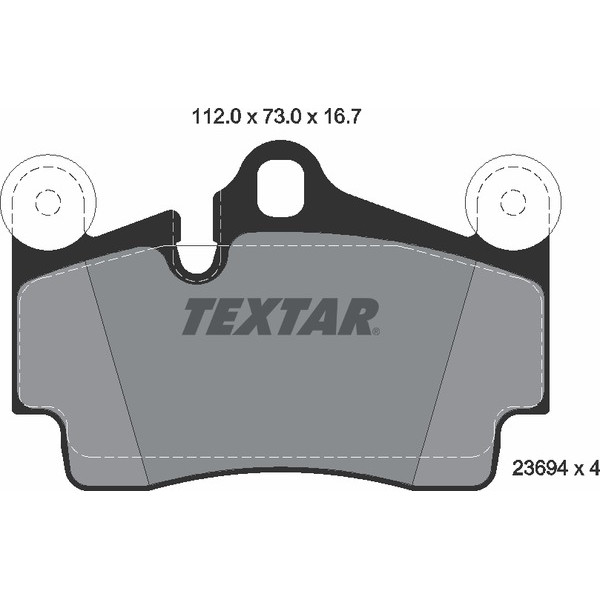 TEXTAR PC BRAKE PADS image