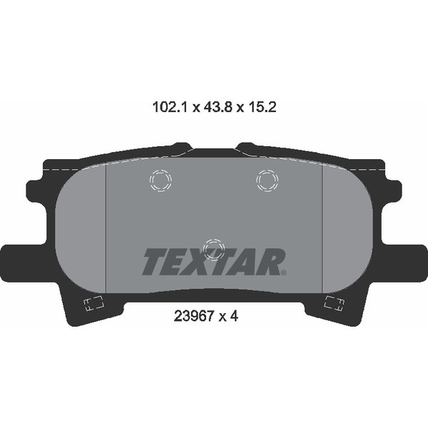 TEXTAR PC BRAKE PADS image