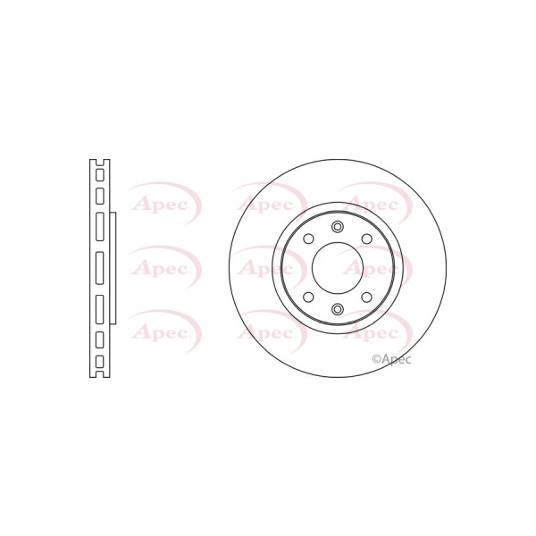 APEC BRAKE DISC (FRONT) (SINGLE) image