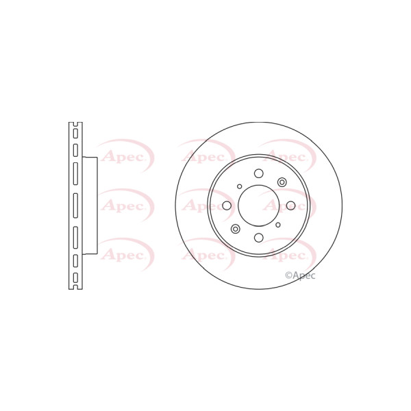 APEC BRAKE DISC (FRONT) (SINGLE) image