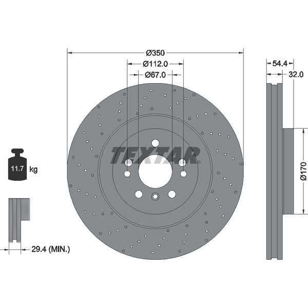TEXTAR PC BRAKE DISCS image