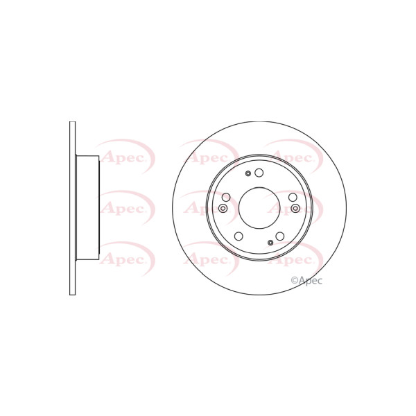 APEC BRAKE DISC (REAR) (SINGLE) image