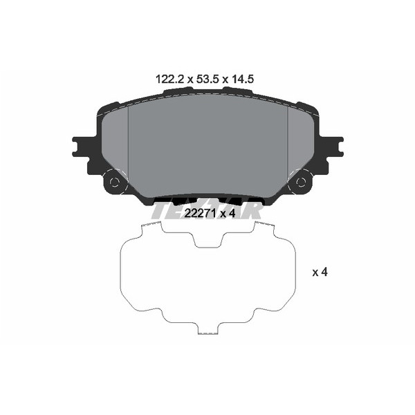 TEXTAR PC BRAKE PADS image