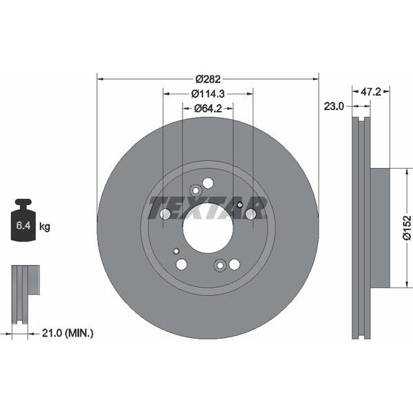 TEXTAR PC BRAKE DISCS image