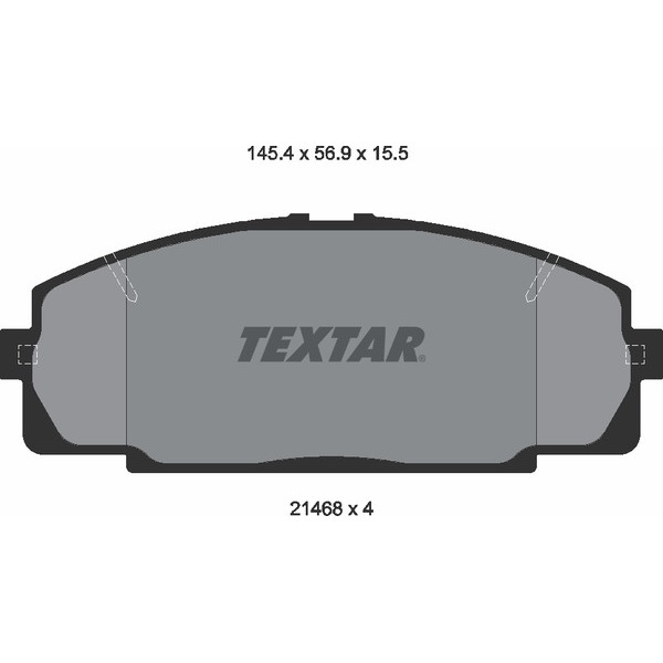 TEXTAR LCV BRAKE PADS image