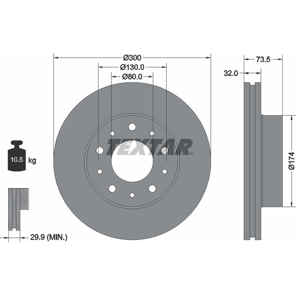 TEXTAR LCV DISCS image