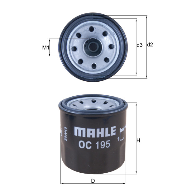 OIL FILTER - SPIN ON image