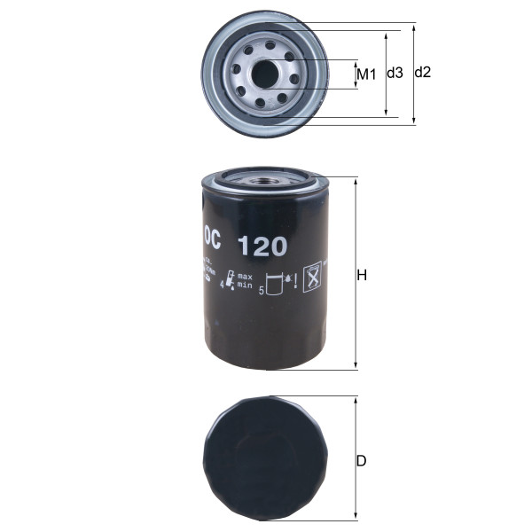OIL FILTER - SPIN ON image