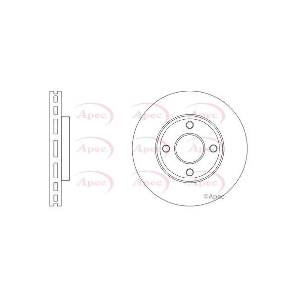 APEC BRAKE DISC (FRONT) (SINGLE) image