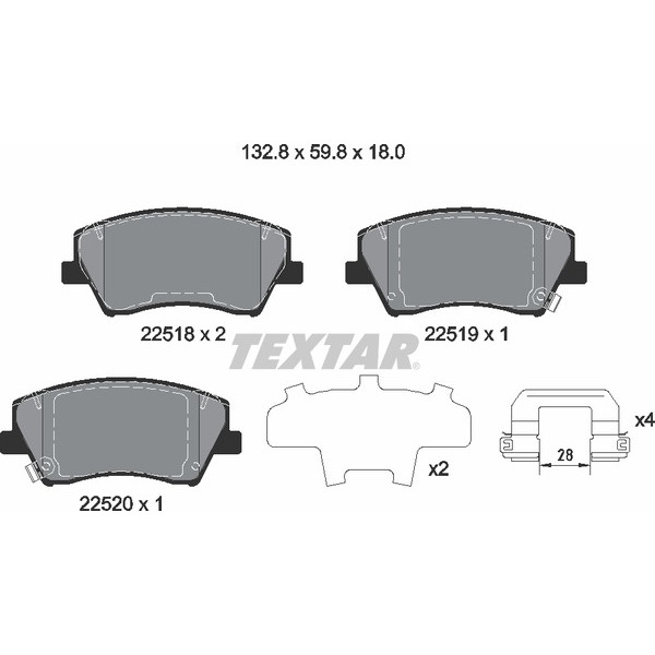 TEXTAR PC BRAKE PADS image