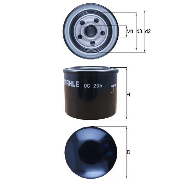 OIL FILTER - SPIN ON image