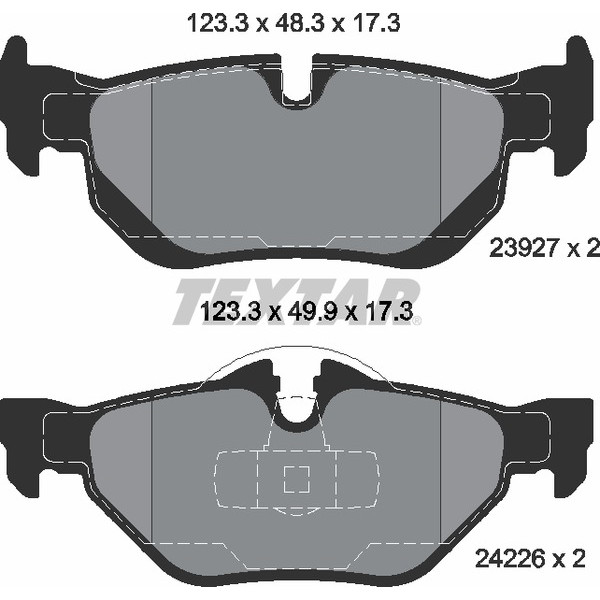 TEXTAR PC BRAKE PADS image