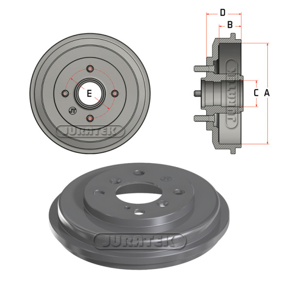 DRUM (REAR) - FORD MAZDA image